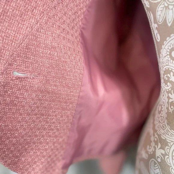 Judith Hart Petites pink textured blazer size 12P - Picture 6 of 9